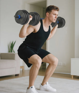 Verstelbare Dumbbell Set 25 kg - 3-in-1 Halter Kit met Barbell Optie