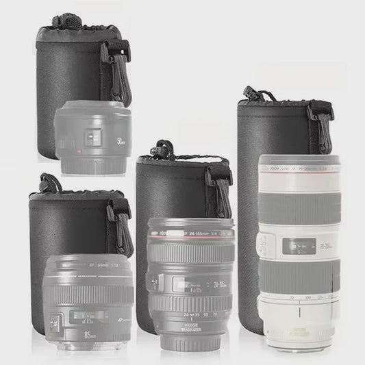 Waterdichte Cameralens Tas met Trekkoord en Haak - Bescherming voor DSLR Lenzen