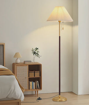 Moderne Plissé Stoffen Vloerlamp met 3 Kleurtemperaturen & Voetschakelaar | Sfeerverlichting voor Woonkamer, Slaapkamer, Kantoor