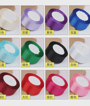 Satijnen Lint - 34 Kleuren & Diverse Breedtes (6-50mm) - Perfect voor Knutselen & Decoratie