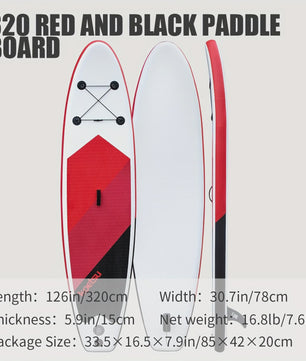 KOETSU 320cm Opblaasbare SUP Board - Staand Peddelen, Surfen, Reizen & Yoga