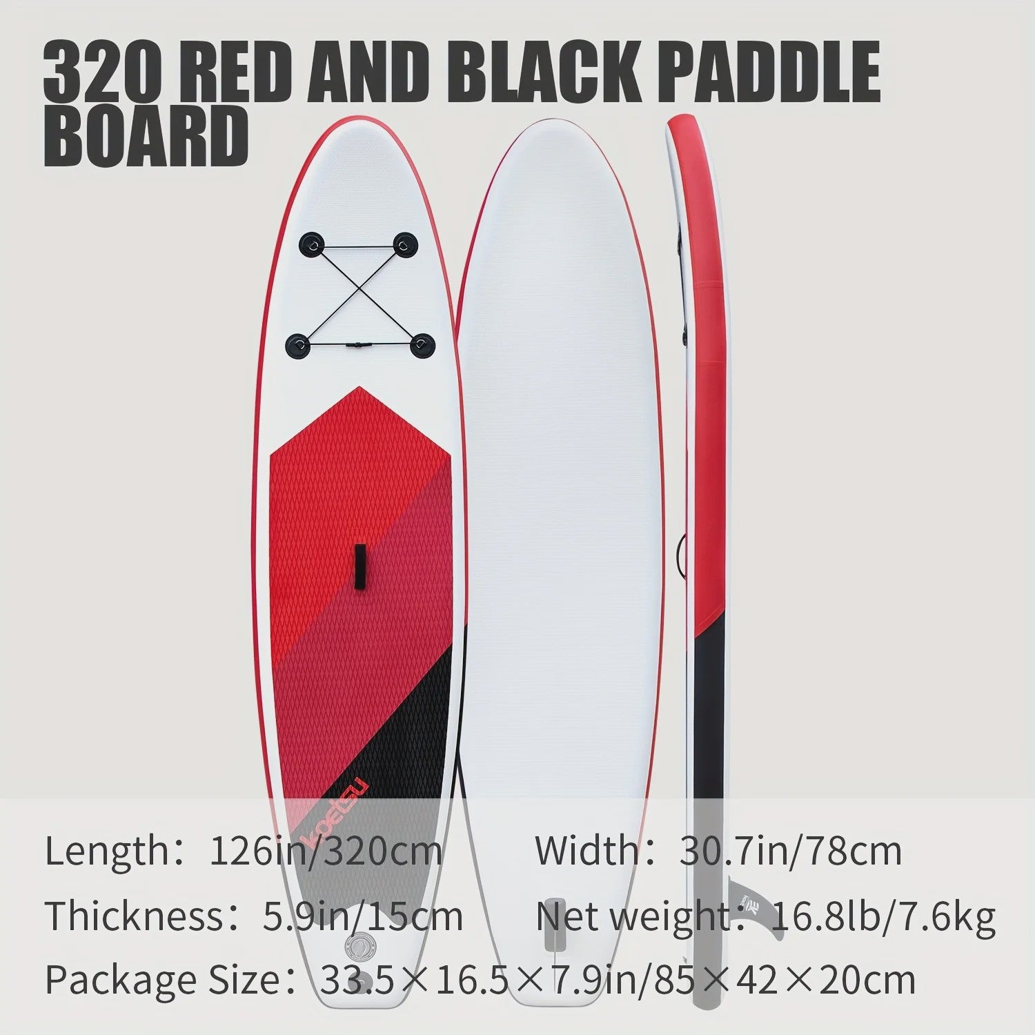 KOETSU 320cm Opblaasbare SUP Board - Staand Peddelen, Surfen, Reizen & Yoga