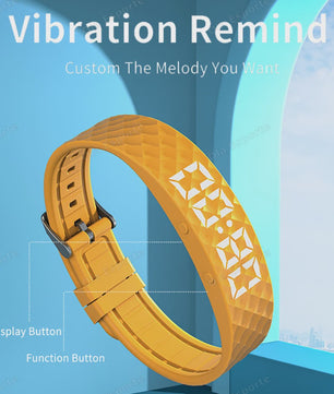 Trilwekker Armband Horloge - Stille Wekker voor Zware Slapers, Verstelbaar & Draagbaar