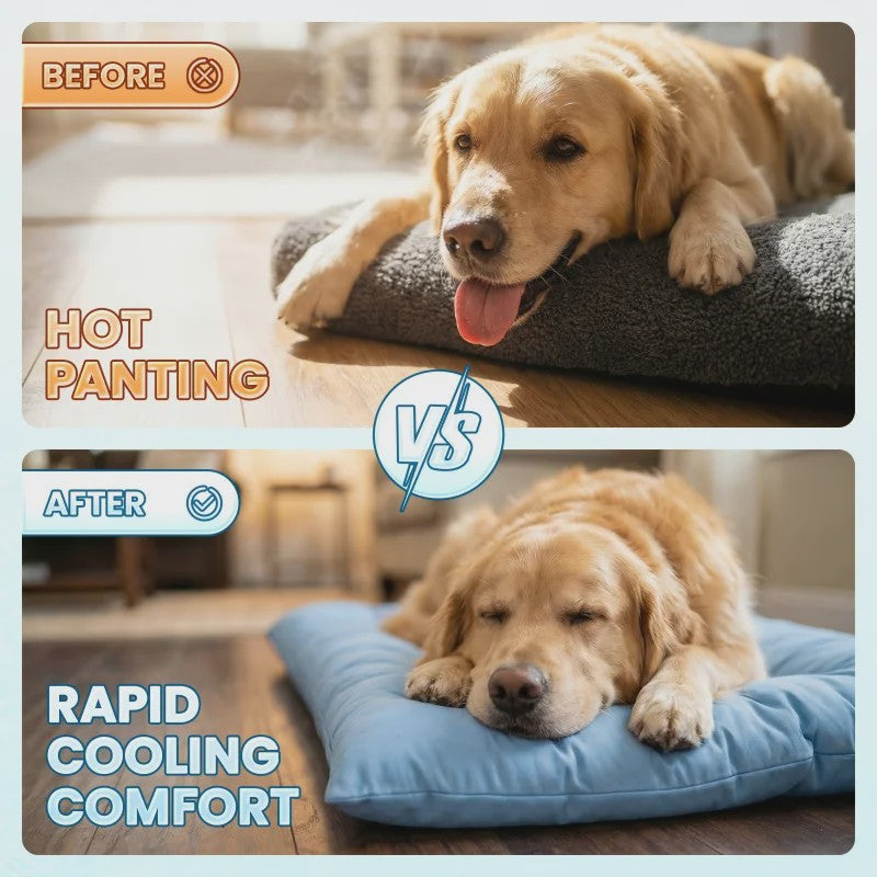 Extra Grote Hond Koelmat - Luxe Pluche Sofa Bed met 8 Compartimenten