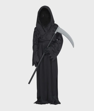 Grim Reaper Kostuum Halloween - Doodskostuum met Kap en Zeis voor Volwassenen