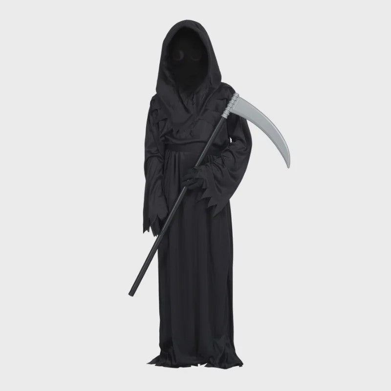 Grim Reaper Kostuum Halloween - Doodskostuum met Kap en Zeis voor Volwassenen
