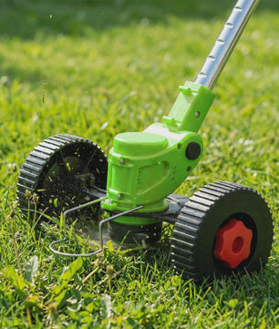Accu Grastrimmer met Wielen - Verstelbare Steel & Krachtige Motor