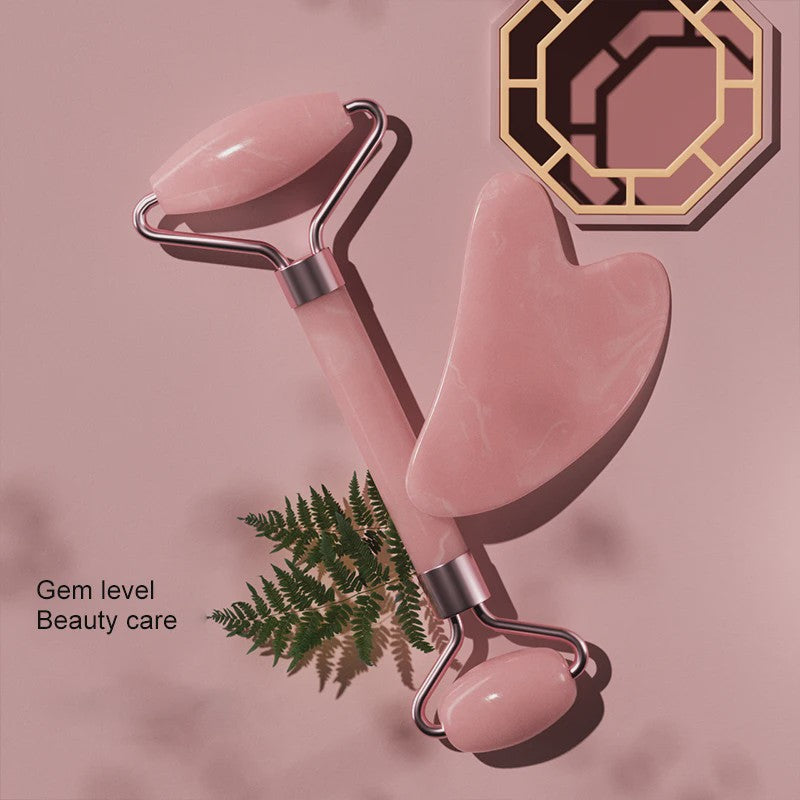 Gezichtsroller & Gua Sha Set - Resin Massage Roller voor Gezicht, Nek en Ogen - Beauty & Huidverzorging