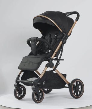 Lichtgewicht Opvouwbare Kinderwagen met Verstelbare Zitting & 4-Wiel Schokabsorptie