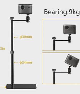 Universele Projector Stand met 360° Draaibare Balhoofd – Verstelbaar & Stabiel