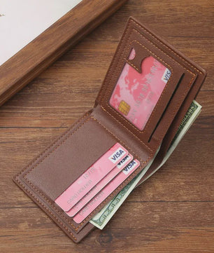 Slanke Heren Portemonnee: RFID-blokkerend, Minimalistisch Creditcardhouder & Geldclip