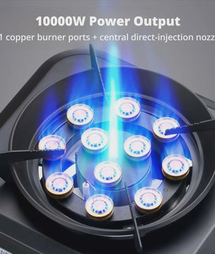 Krachtige 10000W Split-Type Campingbrander - Draagbaar & Winddicht voor Buiten BBQ