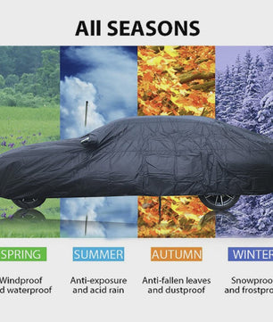 Universele Autohoes Outdoor Waterdicht Zonnebrand Regen Sneeuw Bescherming UV met Rits