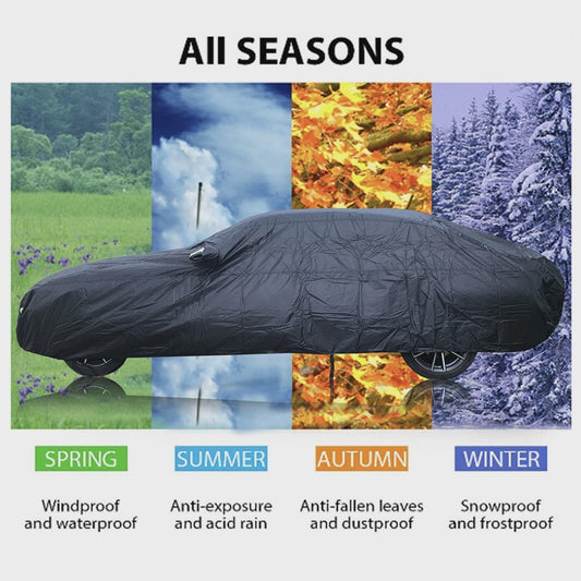 Universele Autohoes Outdoor Waterdicht Zonnebrand Regen Sneeuw Bescherming UV met Rits