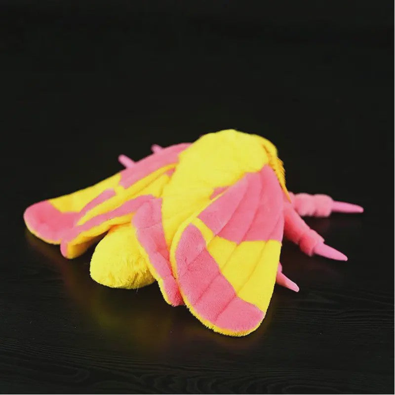 Kawaii Pluche Rose Maple Moth Pop - Schattig Insect Speelgoed Cadeau
