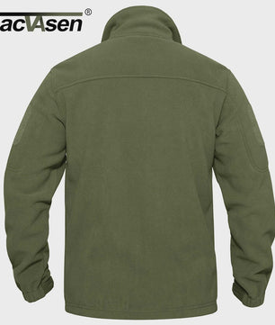 TACVASEN Heren Fleece Jas - Warm, Winddicht & Praktisch met Meerdere Zakken