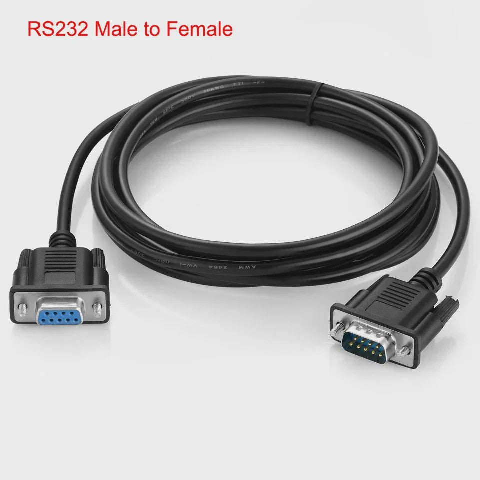 DB9 Seriële RS232 Verlengkabels (Male/Female) - 1.5m, 3m, 5m, 10m