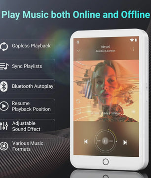 Android MP3/MP4 Speler 32GB/96GB met Bluetooth, WiFi & 4" Touchscreen
