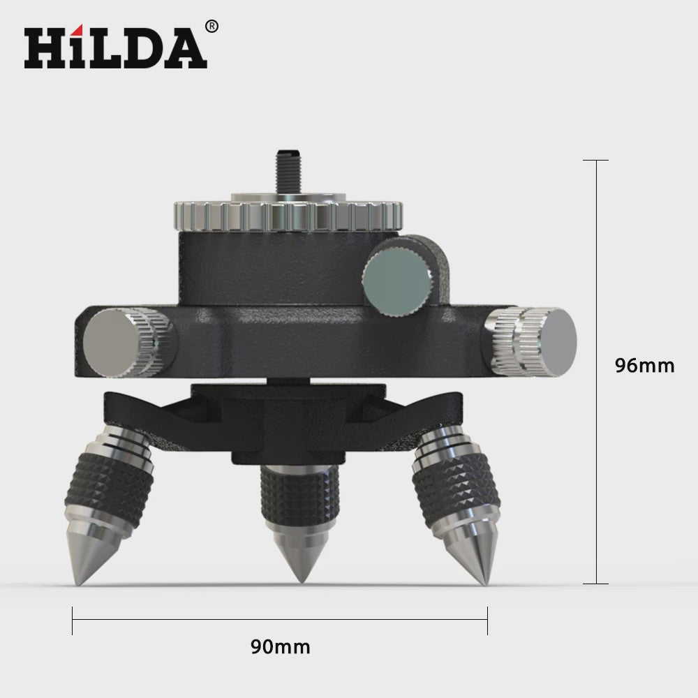 HILDA 360° Precisie Roterende Laser Level Basis met 1/4" & 5/8" Schroefdraad