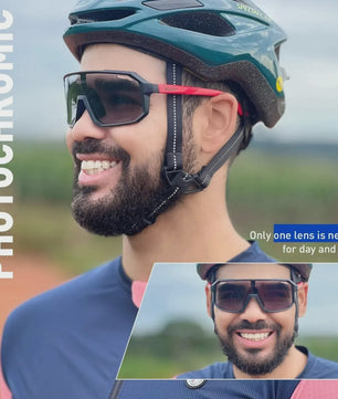 Fotocromische Sportbril voor Fietsen & Outdoor | SCVCN Wielren & MTB Zonnebril