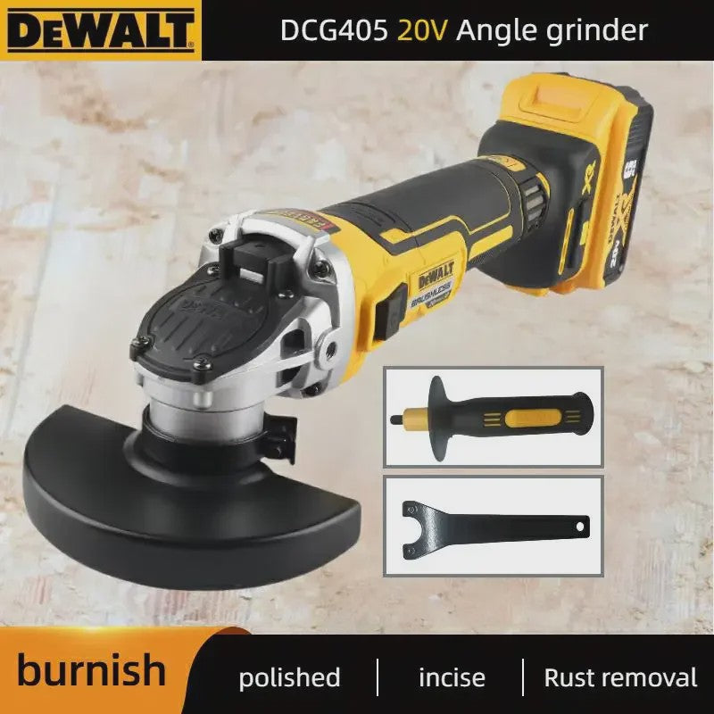 DEWALT DCG405N 20V Brushless Accu Haakse Slijper - Krachtig en Draadloos