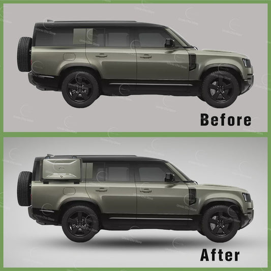 Opbergbox voor Land Rover Defender 110 - Dakmontage met slot