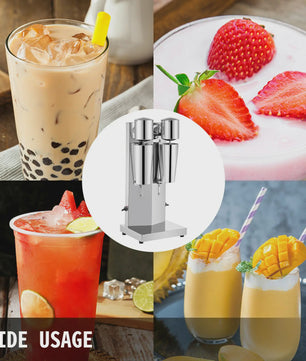 Professionele Dubbele Milkshake Maker - 800ML RVS - Automatische Boba Drank Mixer