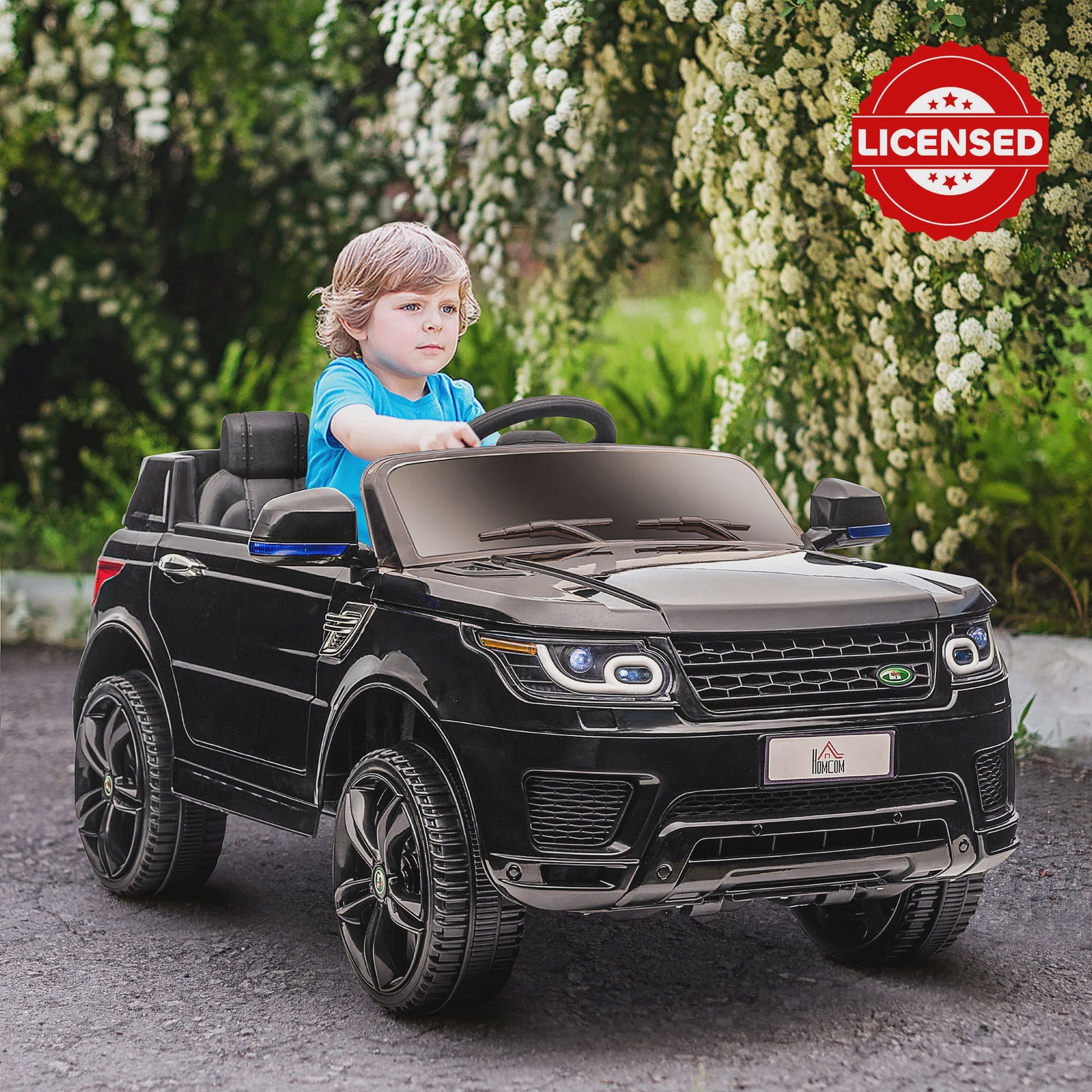 Elektrische Kinderauto met Afstandsbediening - 12V, 2 Motoren, Zwart (3-6 Jaar)