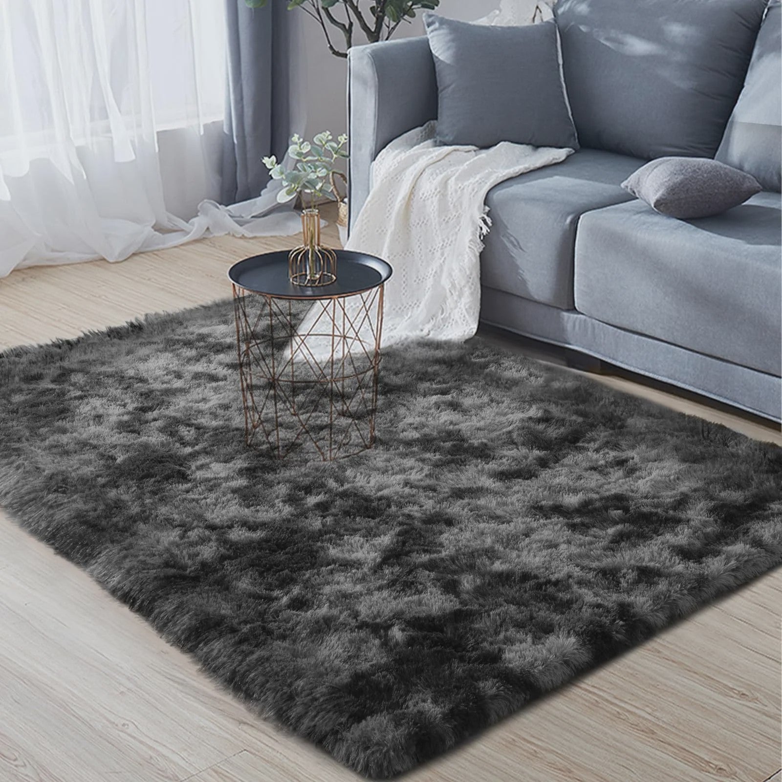 VIKAMA Pluche Vloerkleed - Zacht, Antislip & Decoratief voor Woonkamer, Kinderkamer & Badkamer