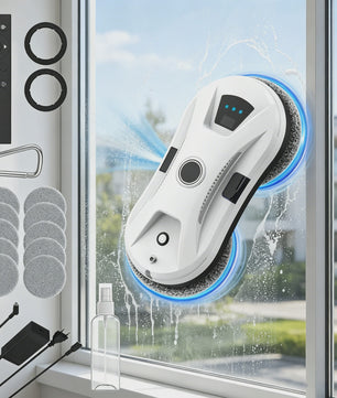 Intelligente Ramenwisser Robot met Krachtige 5600PA Zuigkracht - Automatisch, Anti-Drop, Afstandsbediend