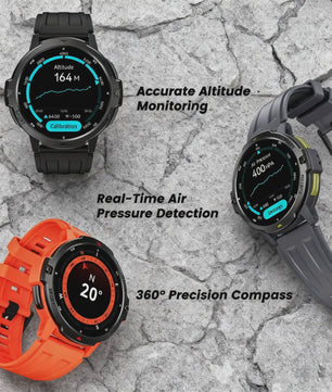 LEADOYS C31 GPS Smartwatch Heren - Outdoor Fitness, Zwemmen & Hardlopen met Hartslagmeter