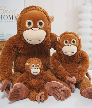 Levensechte Orang-oetan Knuffel - Pluche Aap Speelgoed (30/60/90CM)