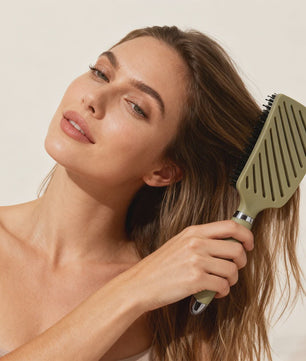 Professionele Varkenshaar Borstel - Ontklittend, Antistatisch & Scalp Massage Haarkam