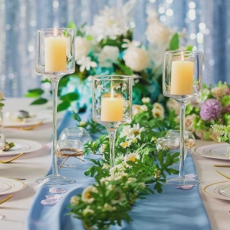 Elegante Glazen Kaarsenhouder voor Drijvende Kaarsen & Theelichtjes - SediaXL