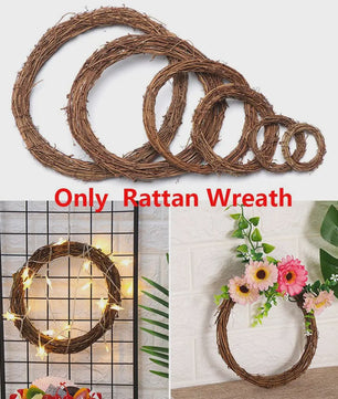 Natuurlijke Rotan Krans - 8-30cm - Kerst, Feest & Decoratie