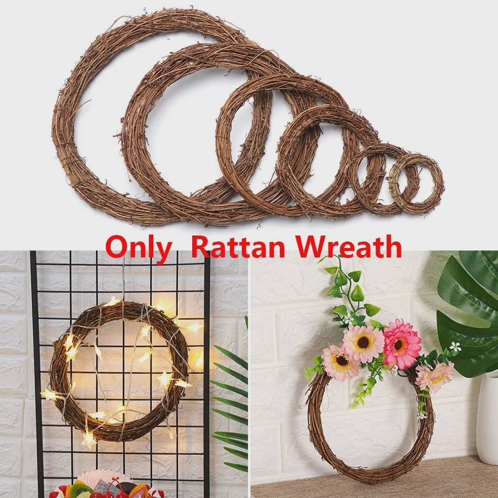Natuurlijke Rotan Krans - 8-30cm - Kerst, Feest & Decoratie