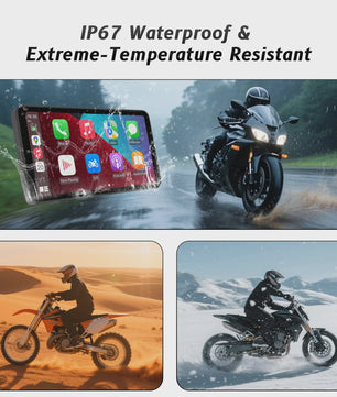 6-Inch Motorfiets Smart Display met Draadloze CarPlay & Android Auto