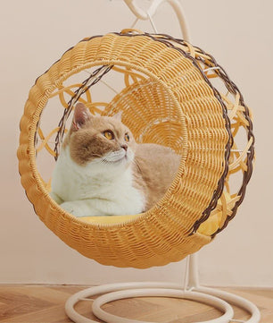 Luxe Rotan Kattenmand Hangend Nest - Comfortabel & Wasbaar