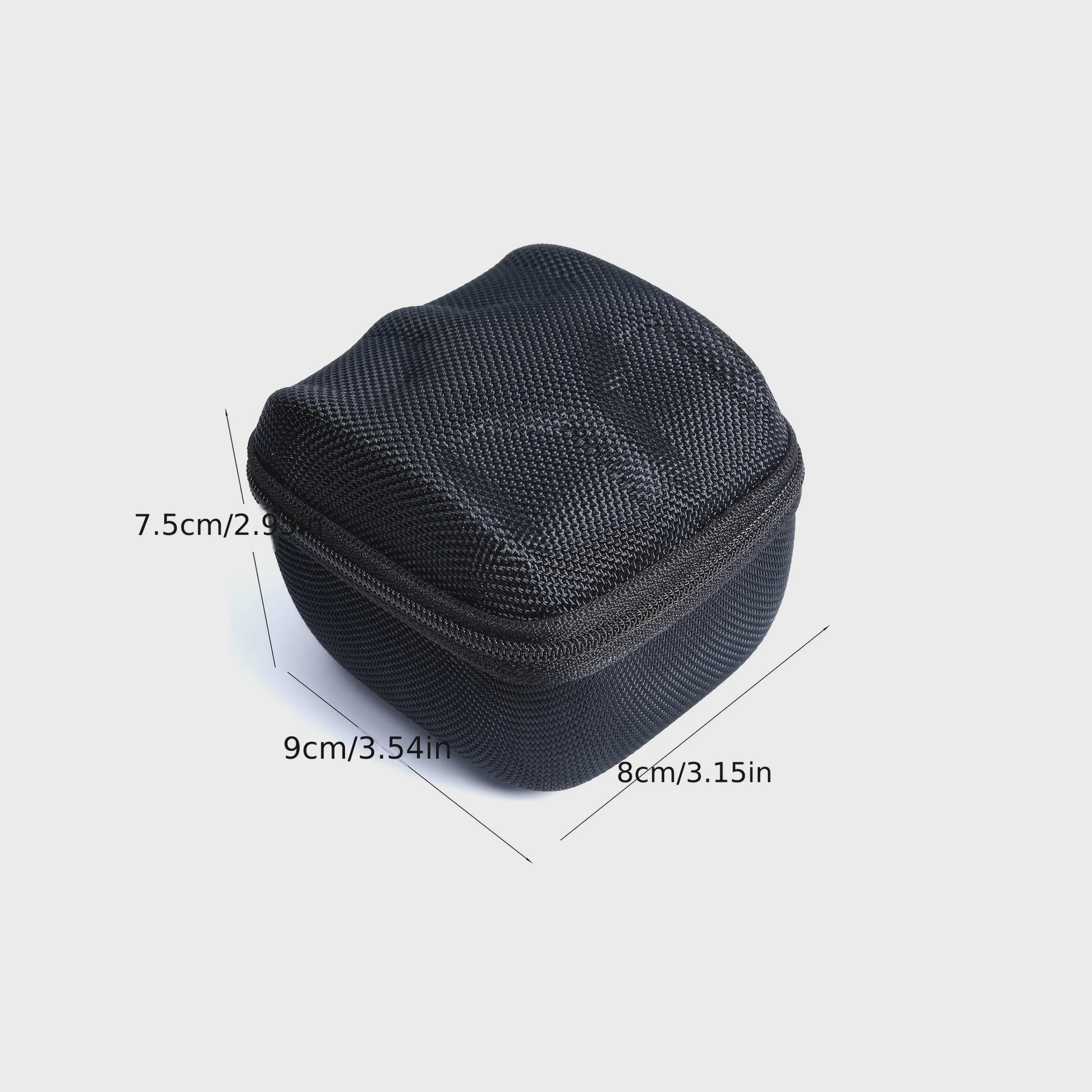 Zwarte Horloge Opbergdoos - Hardcase met Zachte Kussens en Fluweel Voering