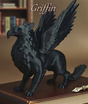 Gothic Griffin Beeld - Duistere Mythologische Creatuur Decoratie