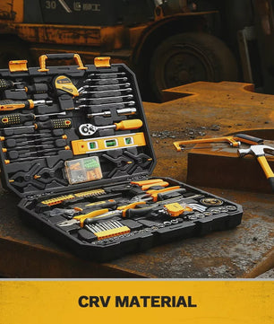 DEKO 100+ Delige Multifunctionele Gereedschapskist met Ratel, Tangen, Hamer en Meer