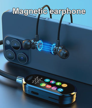 KEBIDUMEI Bluetooth 5.4 Nekband Oordopjes met Kleurenscherm, ENC Noise Reduction & TF Kaart