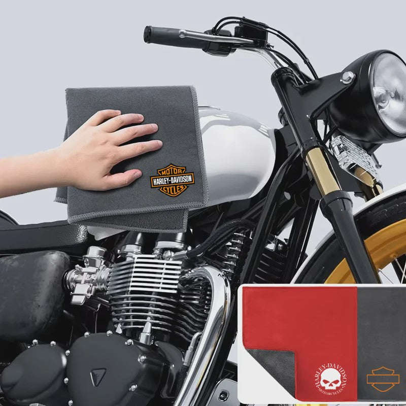 Set van 2 Harley Davidson Microvezel Doeken - Soft Drying Cloth voor Auto & Motor