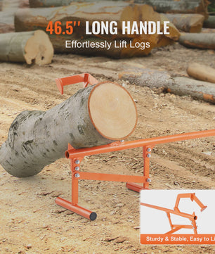 Robuuste Houtklover met Verstelbare Cant Hook - 46.5" Handvat, voor Stammen tot 15" Diameter