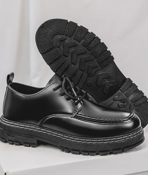 Stijlvolle Zwarte Heren Veterschoenen - Elegante & Comfortabele Dress Shoes