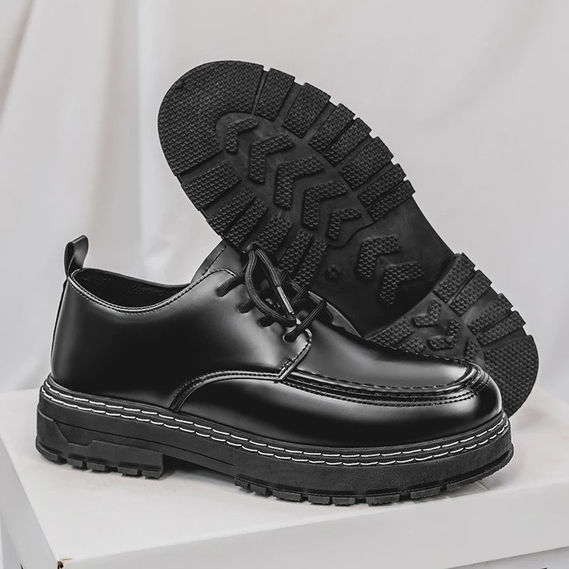 Stijlvolle Zwarte Heren Veterschoenen - Elegante & Comfortabele Dress Shoes