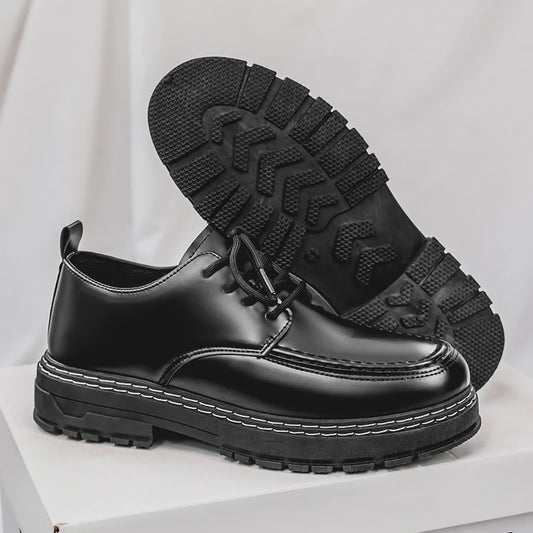 Stijlvolle Zwarte Heren Veterschoenen - Elegante & Comfortabele Dress Shoes