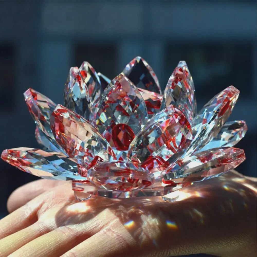 Kristallen Lotusbloem Decoratie - Feng Shui Sieraad & Uniek Cadeau