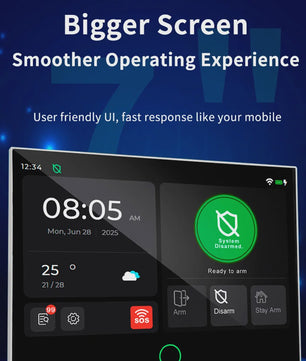 Kerui Alarmsysteem met 7-inch Touchscreen, 4G WiFi en Tuya Smart Integratie