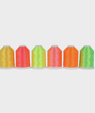 Simthread 6 Neon Fluorescerende Polyester Borduur Garen Spoelen - 1000m